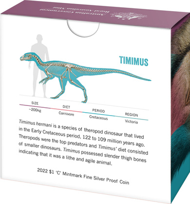 Australian Dinosaurs 11,66 gramów Srebra 2022 Proof 