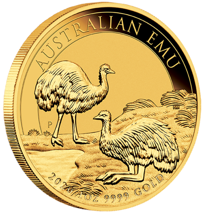 Australijski Emu 1 uncja Złota 2020