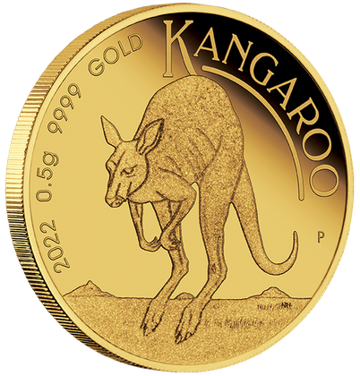 Australijski Kangur 0,5 grama Złota 2022 Proof