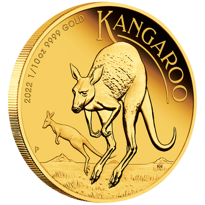Australijski Kangur 1/10 uncji Złota 2022 Proof