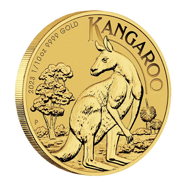 Australijski Kangur 1/10 uncji Złota 2023