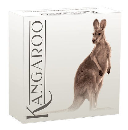 Australijski Kangur pozłacany 2 uncje Srebra 2022