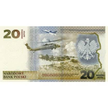 Banknot NBP "Ochrona polskiej granicy wschodniej" 20 zł