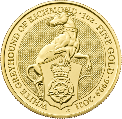 Bestie Królowej: Biały Chart z Richmond 1 uncja Złota 2021