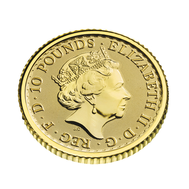 Britannia - Queen Elizabeth II 1/10 uncji Złota 2023