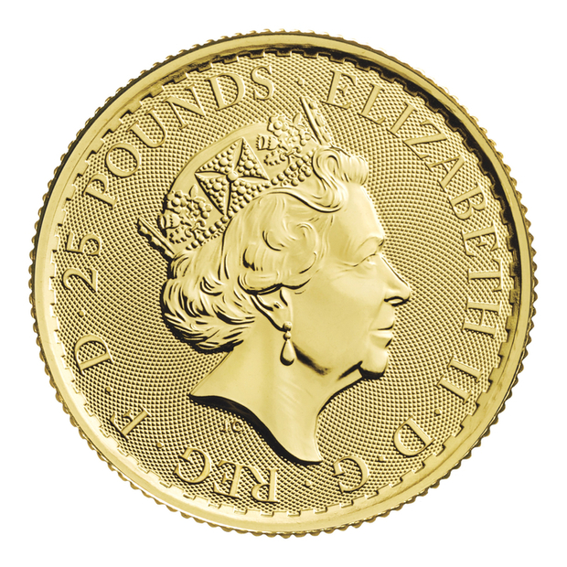 Britannia - Queen Elizabeth II 1/4 uncji Złota 2023