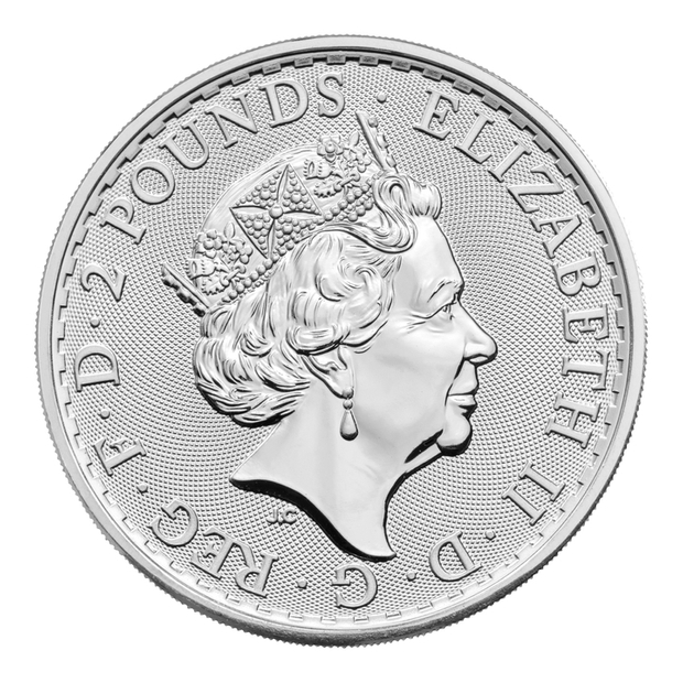 Britannia - Queen Elizabeth II 1 uncja Srebra 2023