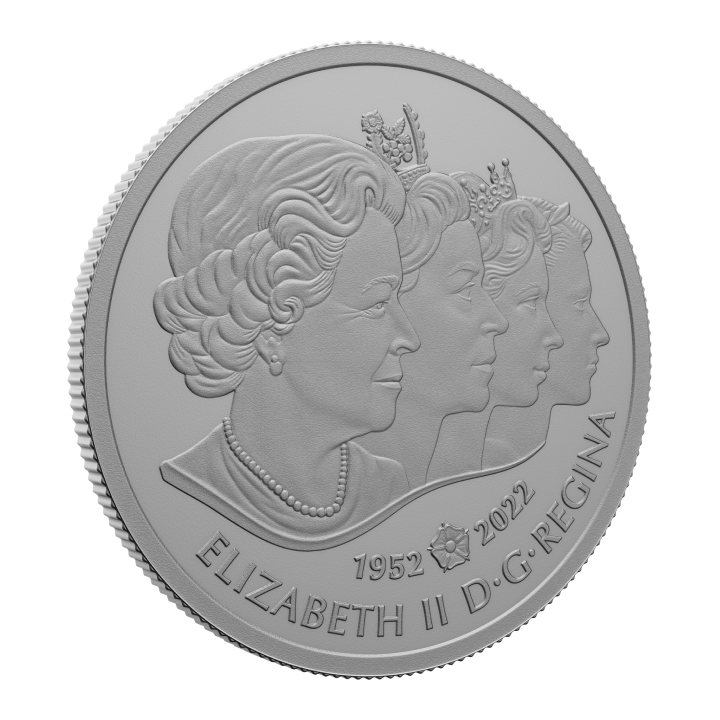 Canada: A Portrait of Queen Elizabeth II kolorowany $5 Srebro 2022 Proof 