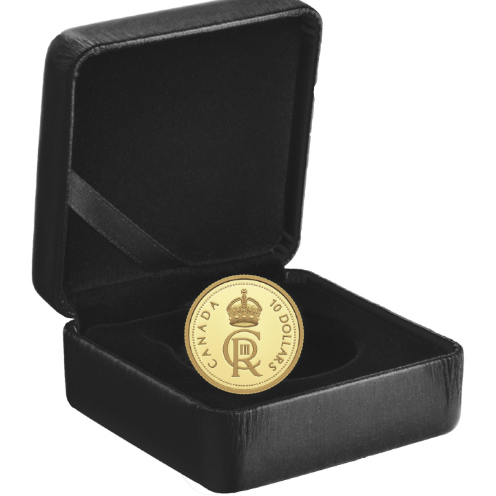 Canada: His Majesty King Charles III's Royal Cypher $10 Złoto 2023 Proof 
