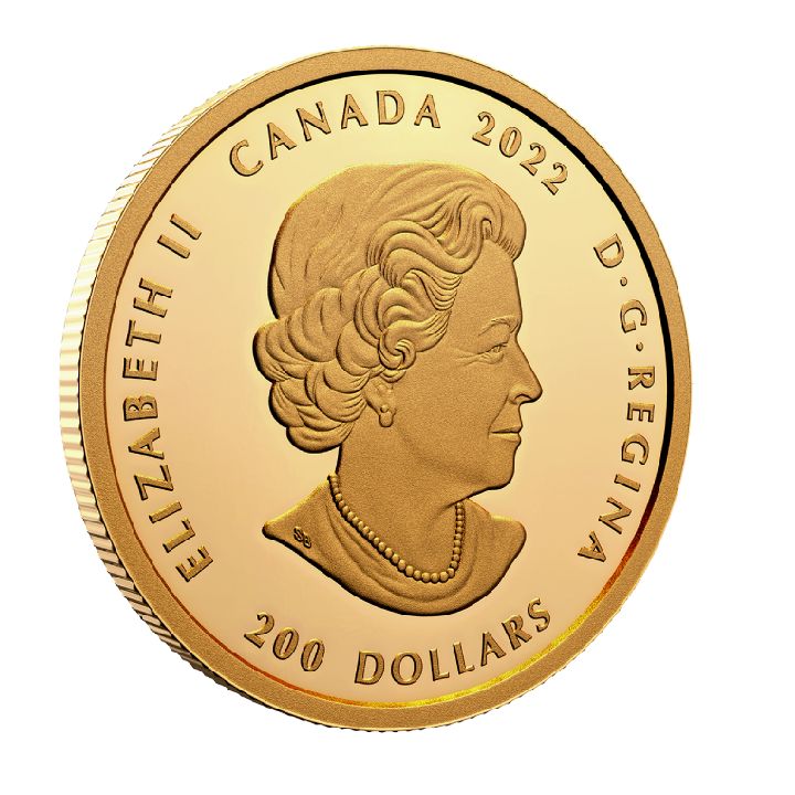 Canada: Purely Brilliant Collection - Forevermark Black Label Cushion 1 uncja Złota 2022 Proof Ultra High Relief 