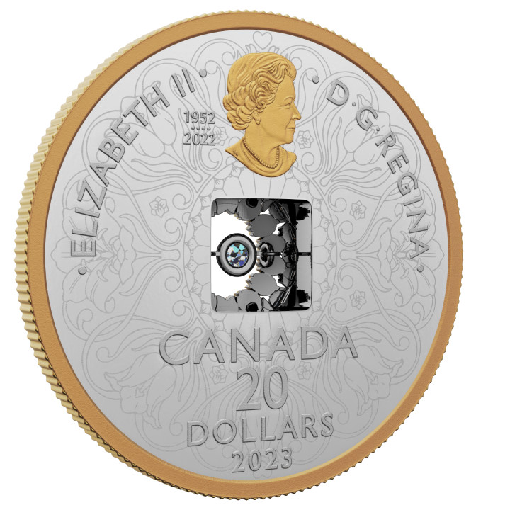 Canada: Sparkle of the Heart $20 pozłacany Srebro 2023 Proof 