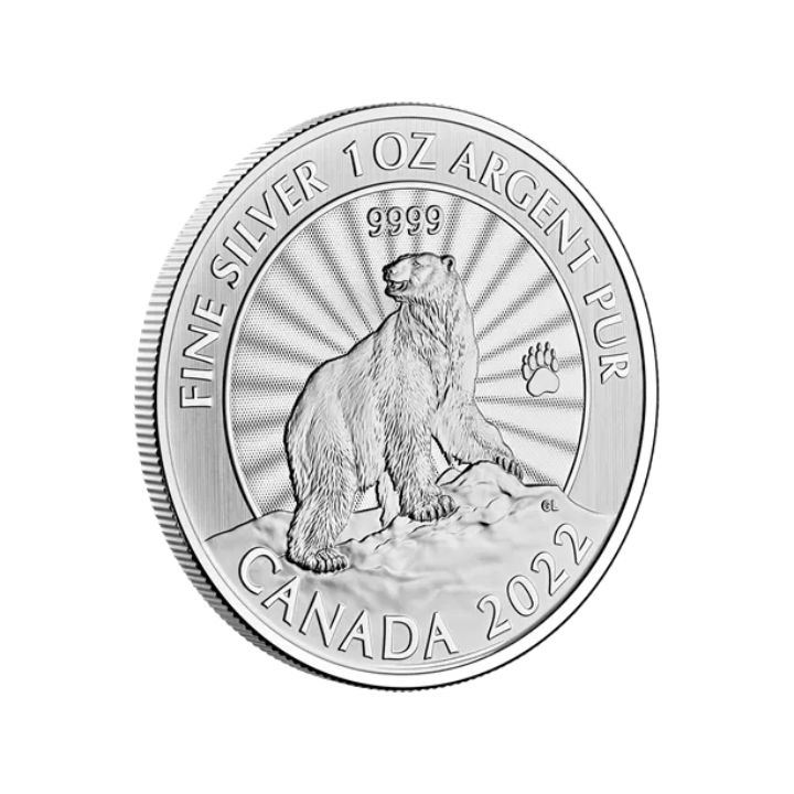 Canada: The Majestic Polar Bear 1 uncja Srebra 2022 