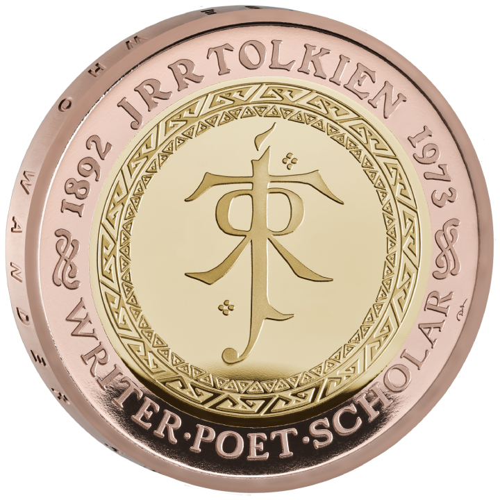 Celebrating the Life and Work of JRR Tolkien £2 Złoto 2023 Proof 