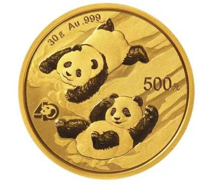 Chińska Panda 30 gramów Złota 2022