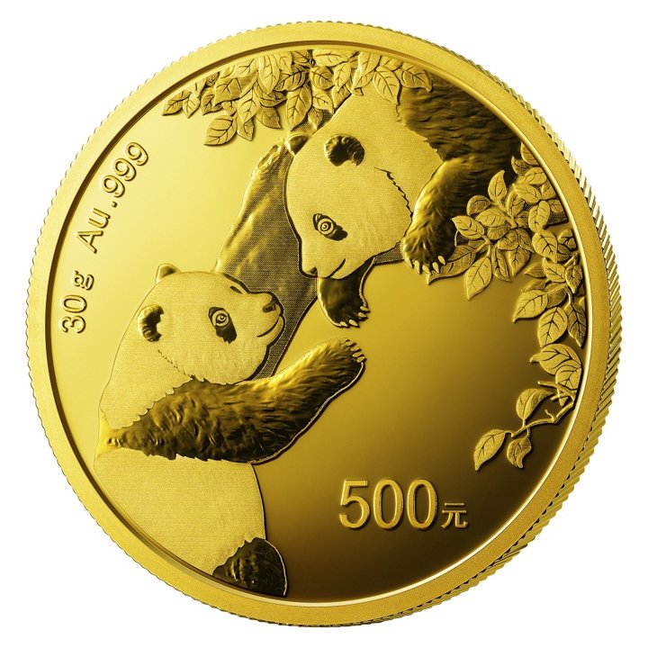 Chińska Panda 30 gramów Złota 2023