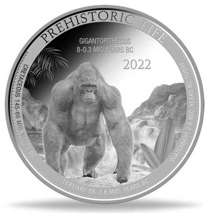 Congo: Prehistoric Life - Gigantopithecus 1 uncja Srebra 2022