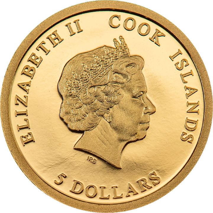 Cook Islands: In Memoriam Queen Elizabeth II 0,5 grama Złota 2022 Proof 