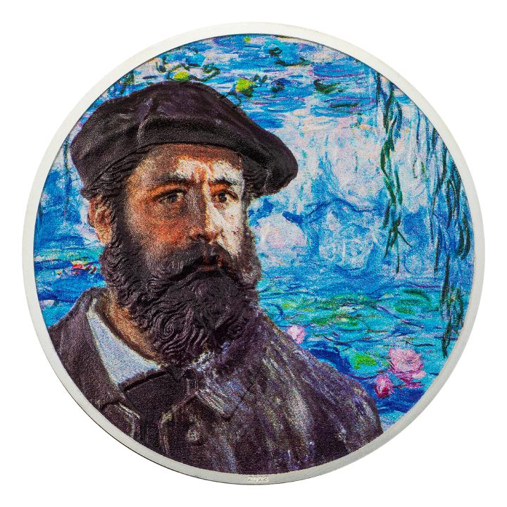 Cook Islands: Masters of Art – Claude Monet kolorowany 2 uncje Srebra 2023 Proof Ultra High Relief