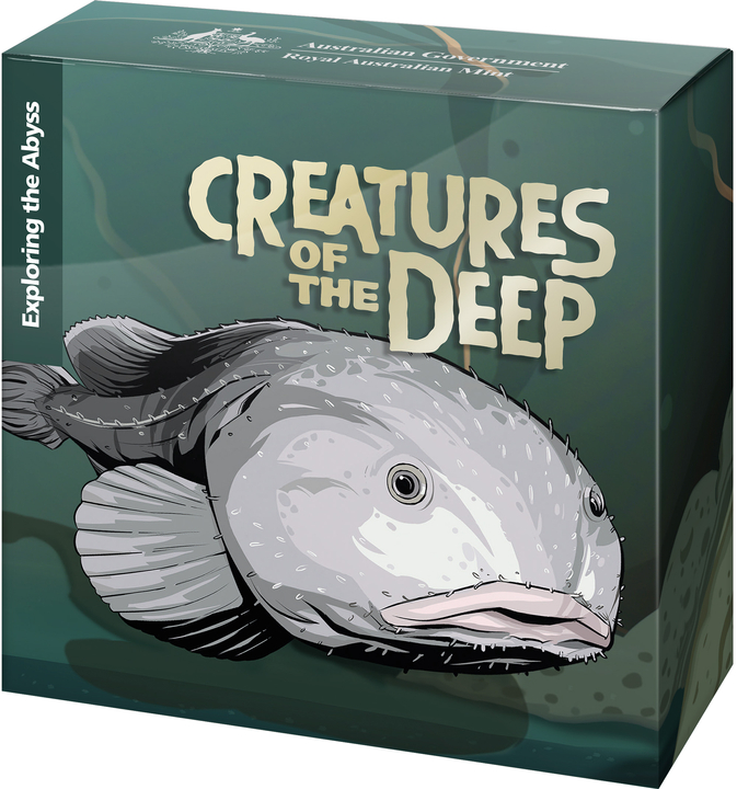 Creatures of the Deep $1 "C" Mintmark Srebro 2023 Proof