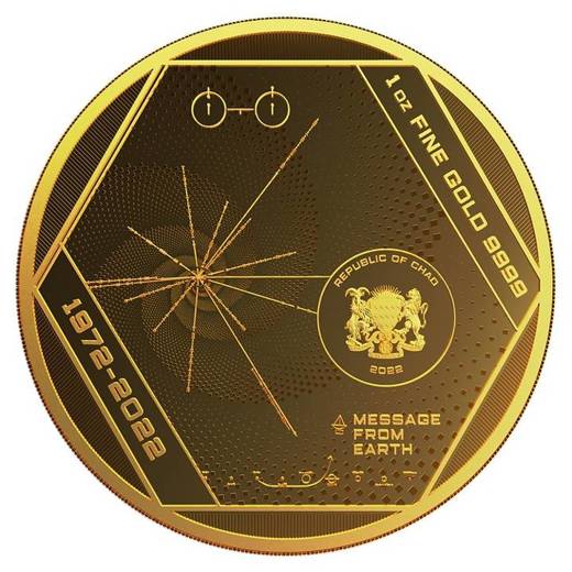 Czad: Pioneer Plaque 1 uncja Złota 2022 Prooflike