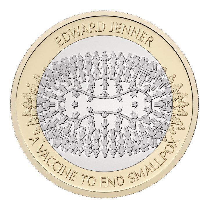 Edward Jenner £2 Miedzionikiel 2023 