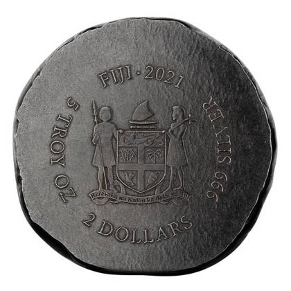 Fiji: Terracotta Warriors 5 uncji Srebra 2021 Antique Coin 