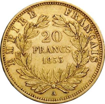 Francja, 20 Franków Napoleon III (Bez Wieńca) Różne Roczniki