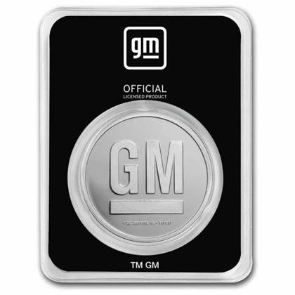 General Motors Logo (1967-2021) 1 uncja Srebra Certipack
