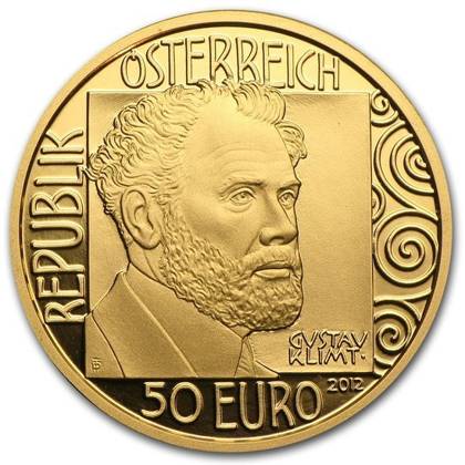 Gustav Klimt i jego kobiety: Adele Bloch-Bauer 50 Euro 2012 Proof