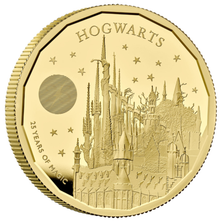 Harry Potter: Hogwarts School of Witchcraft and Wizardry 2 uncje Złota 2023 Proof 