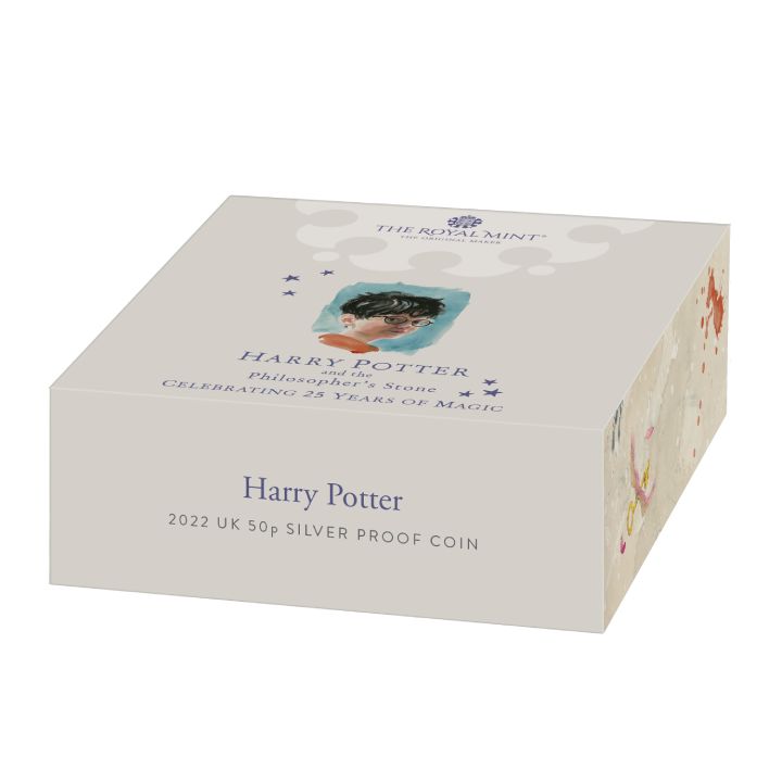 Harry Potter kolorowany 25. rocznica 50p Srebro 2022 Proof 