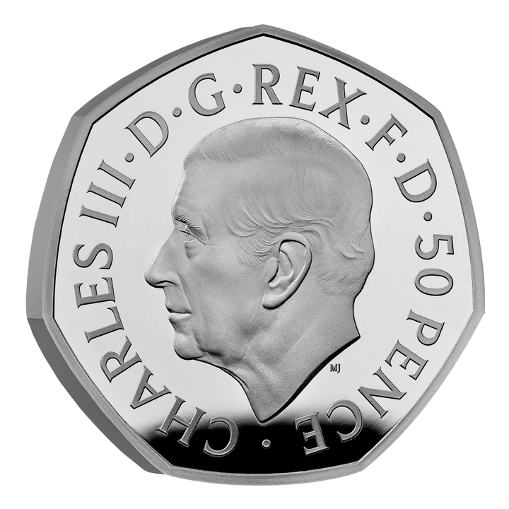 Her Majesty Queen Elizabeth II 50p Srebro 2022 Proof Piedfort Coin