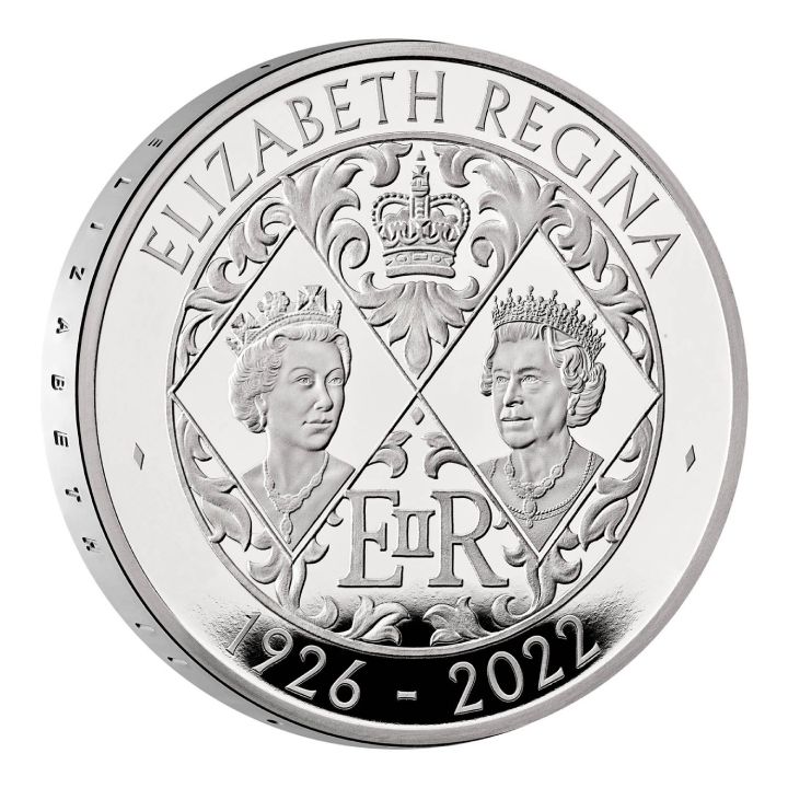 Her Majesty Queen Elizabeth II £5 Srebro 2022 Proof 