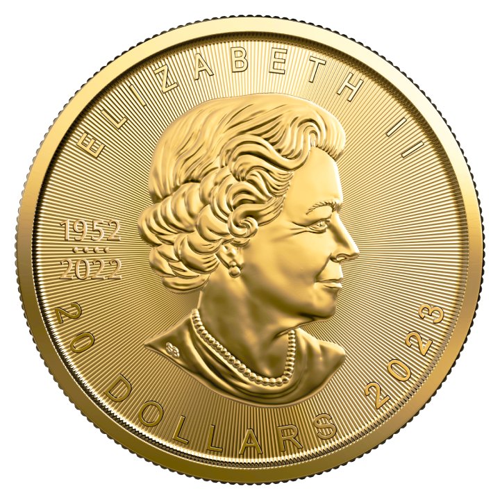 Kanadyjski Liść Klonowy 1/2 uncji Złota 2023