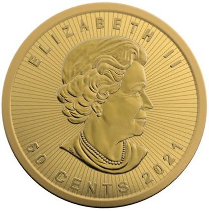 Kanadyjski Liść Klonowy 1 gram Złota 2021