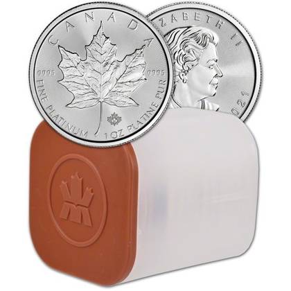 Kanadyjski Liść Klonowy 1 uncja Platyny 2021
