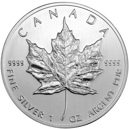 Kanadyjski Liść Klonowy 1 uncja Srebra 2010