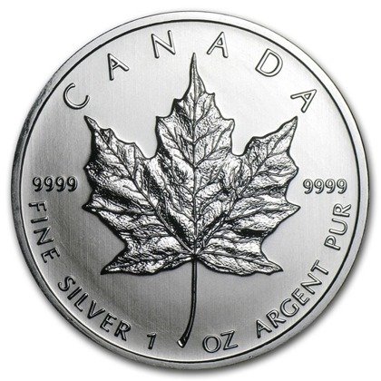 Kanadyjski Liść Klonowy 1 uncja Srebra 2011