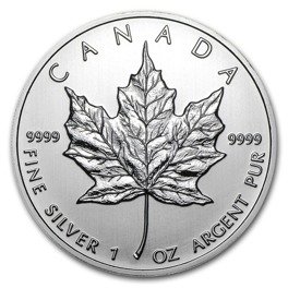 Kanadyjski Liść Klonowy 1 uncja Srebra 2012