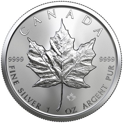 Kanadyjski Liść Klonowy 1 uncja Srebra 2019