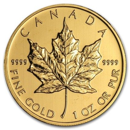 Kanadyjski Liść Klonowy 1 uncja Złota 2012