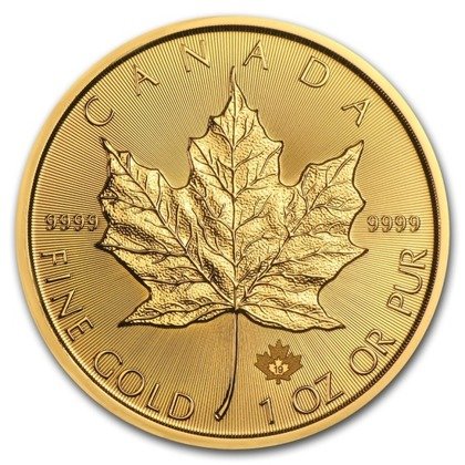 Kanadyjski Liść Klonowy 1 uncja Złota 2019