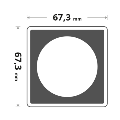 Kapsel na monetę Quadrum XL (średnica: różne rozmiary)