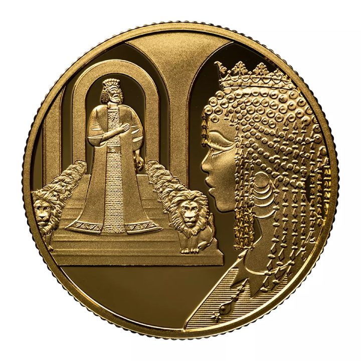 King Solomon and The Queen Of Sheba 10 NIS Złoto 2021 Proof 