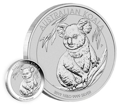 Koala 1000 gramów Srebra 2019