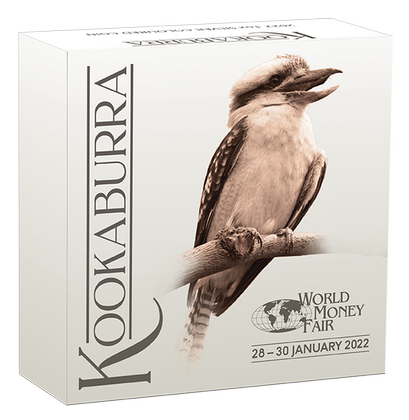 Kookaburra kolorowana 1 uncja Srebra 2022 (World Money Fair)
