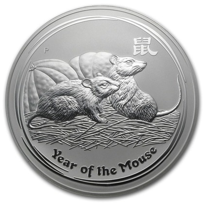 Lunar II: Rok Myszy 1000 gramów Srebra 2008