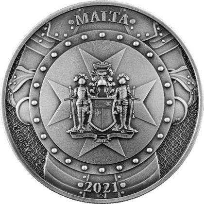 Malta: Knights of The Past 2 uncje Srebra 2021 High Relief