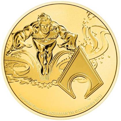 Niue: DC Comics - Aquaman 1 uncja Złota 2022