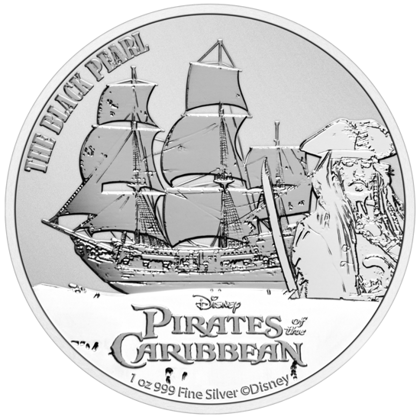 Niue: Disney Piraci z Karaibów - Czarna Perła 1 uncja Srebra 2021